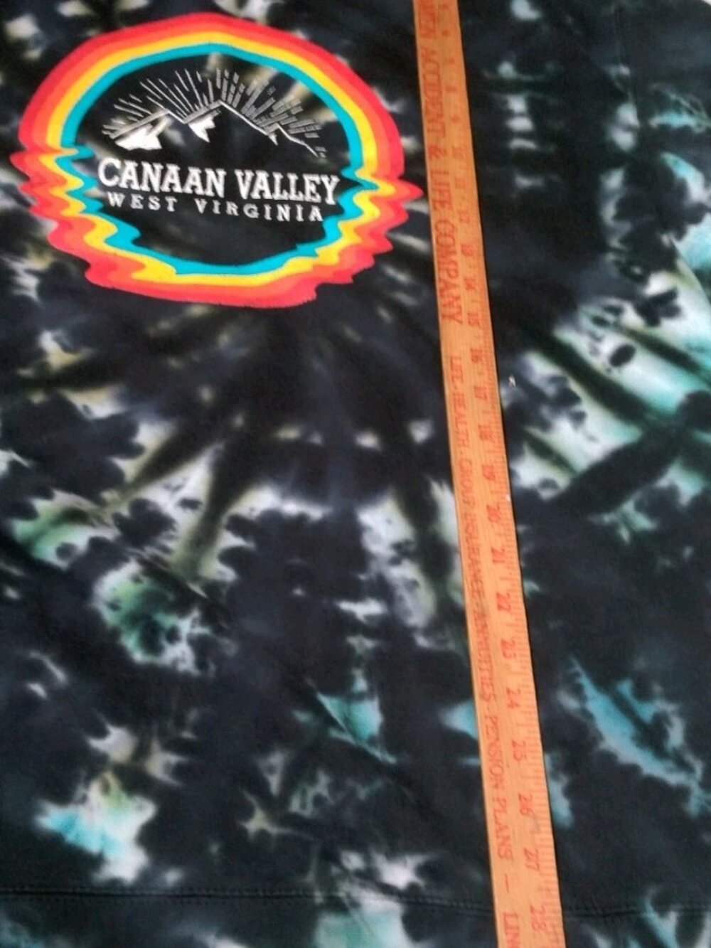 Canaan Valley West Virginia Sweatshirt XL Tie Dye Rainbow WV Mountains Nature - Picture 7 of 10
